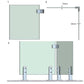 90 Degree 1/2" Glass to Glass Stainless Steel Clamp for Railing  (G1240-BRS) - SHEMONICO