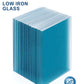 40" and 42" High 1/2" Clear Tempered Low Iron Starphire Glass Panel Flat Polished for Railing - SHEMONICO