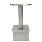Round Straight Stem Post Handrail Bracket Stainless Steel 316 for 2" Post Fitting (P0100-200-FIX-ROUND) - SHEMONICO