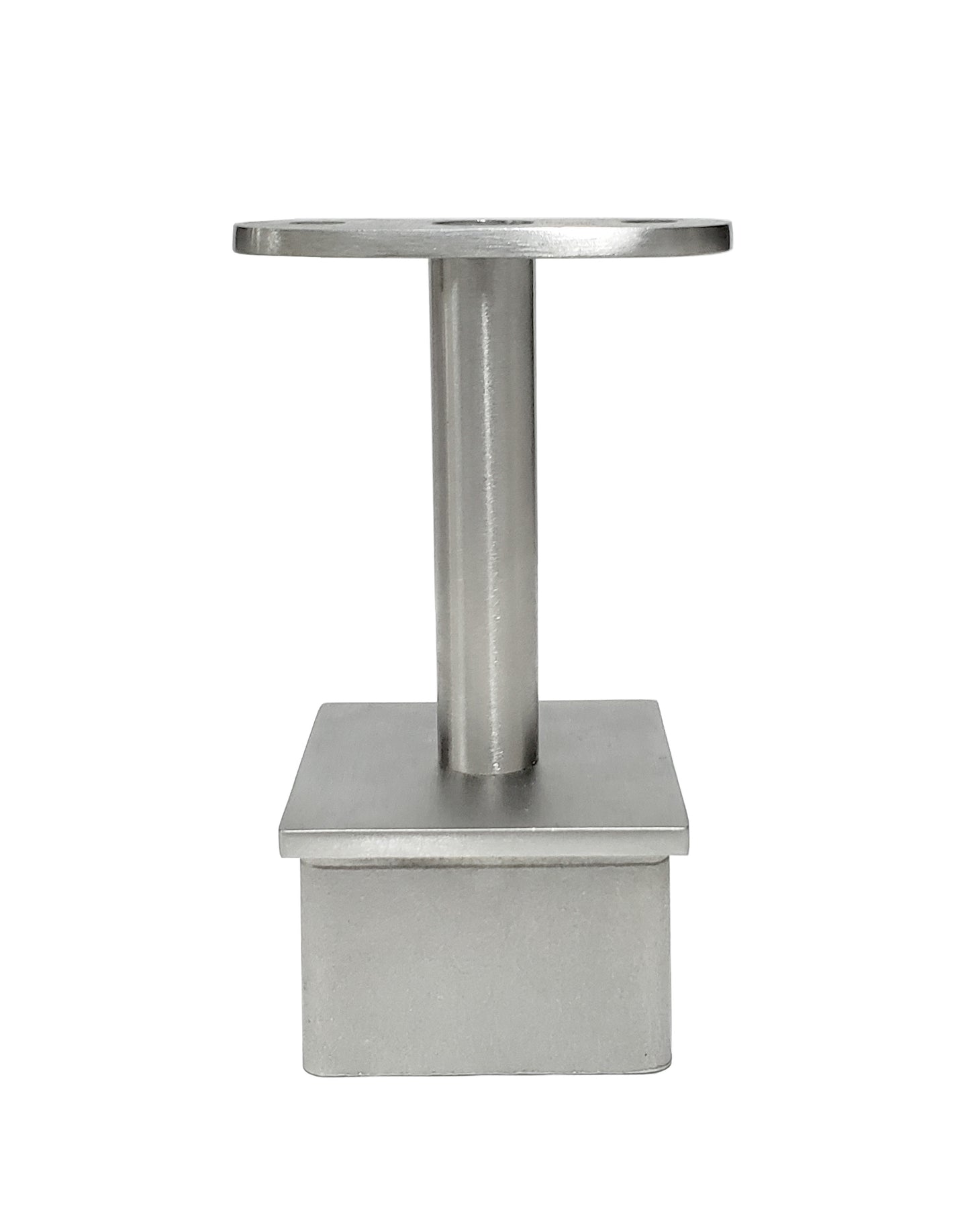 Fixed Round Stem Post Handrail Bracket Stainless Steel for 2 Post Fit