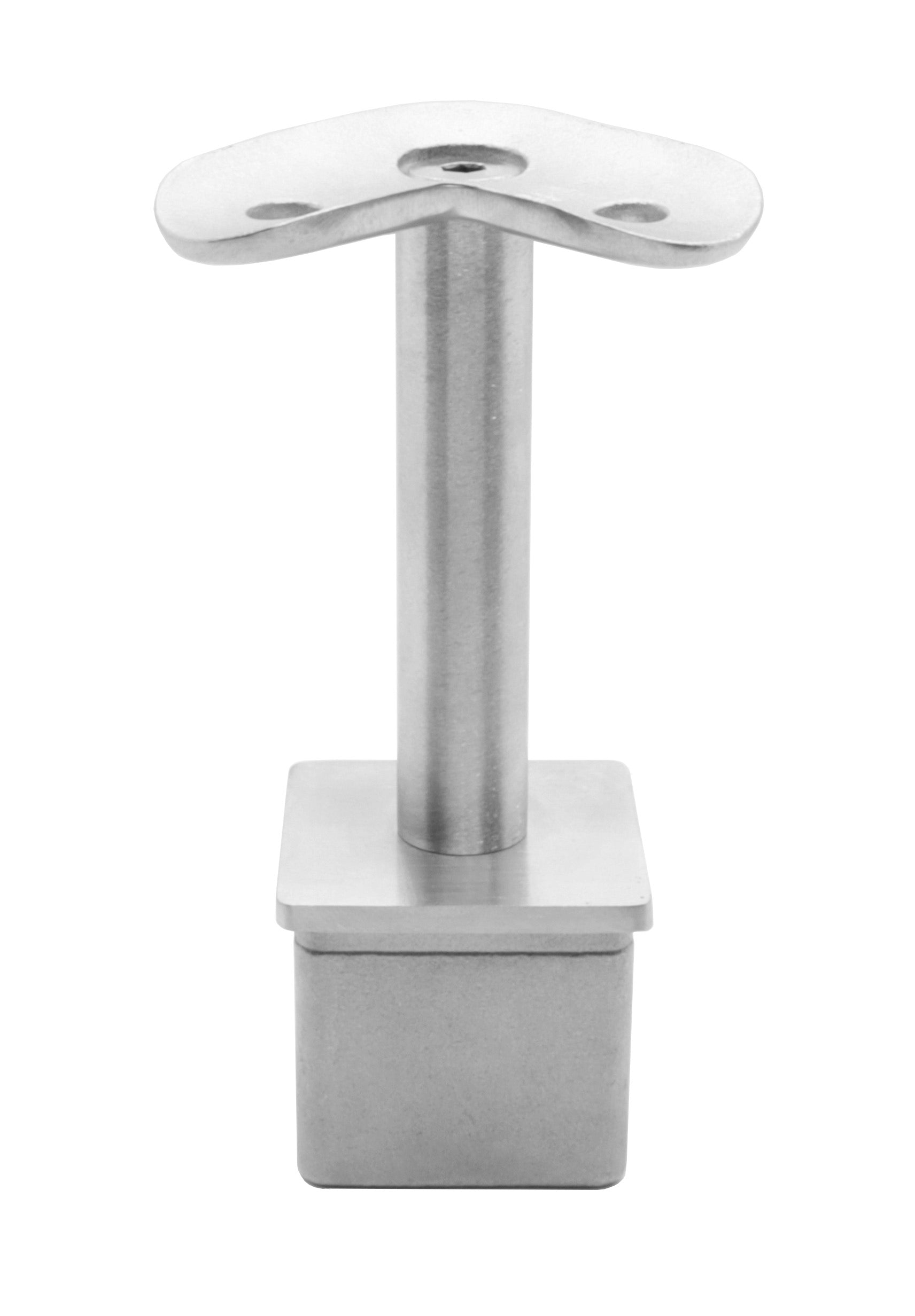 90 Degree Round Stem Post Handrail Bracket Stainless Steel for 1-1/2" Post Fitting (P0150-90-TOP-ROUND) - SHEMONICO