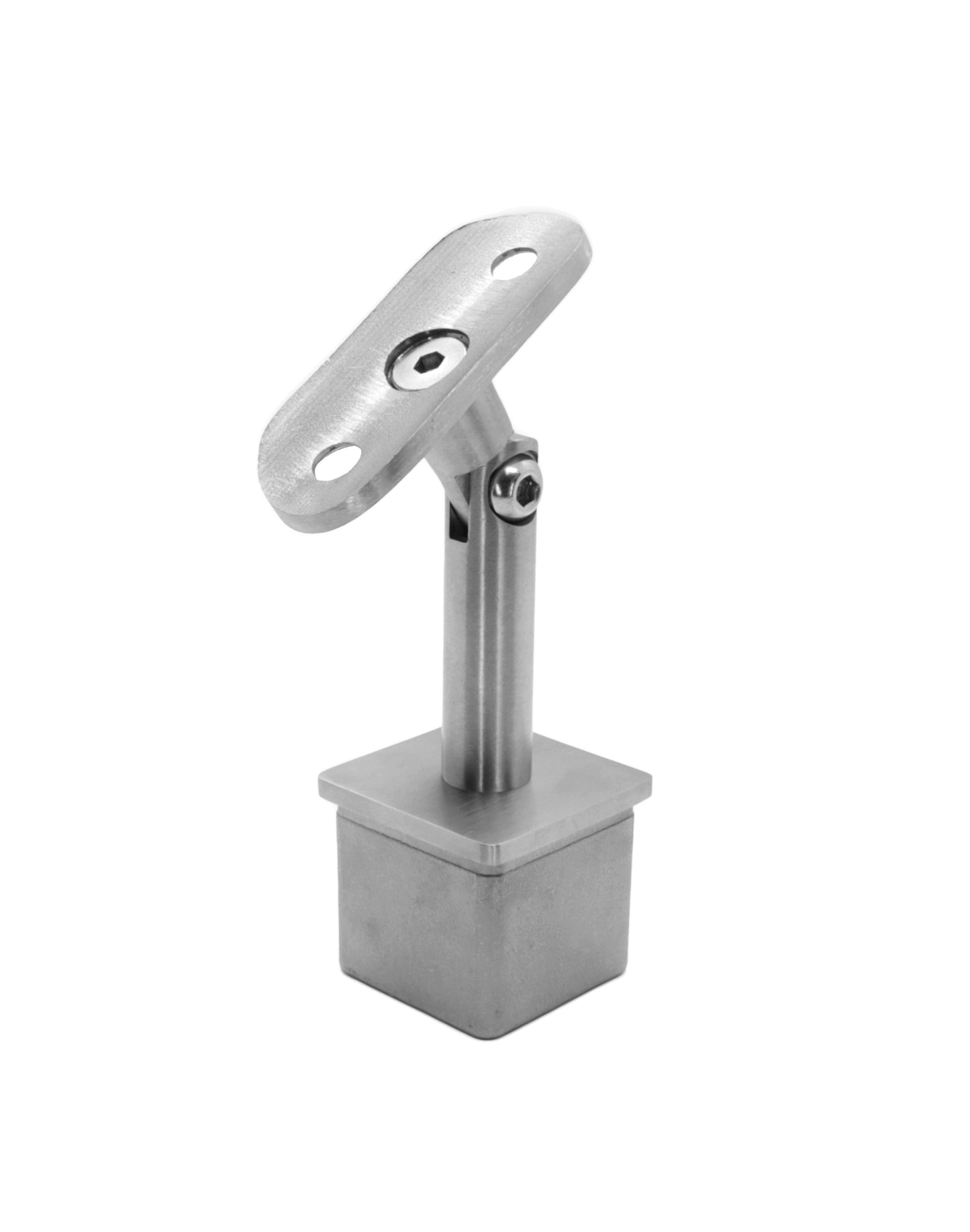 Adjustable Round Stem Post Handrail Bracket Stainless Steel for 1-1/2" Post Fitting (P0150-ADJ-TOP-ROUND) - SHEMONICO