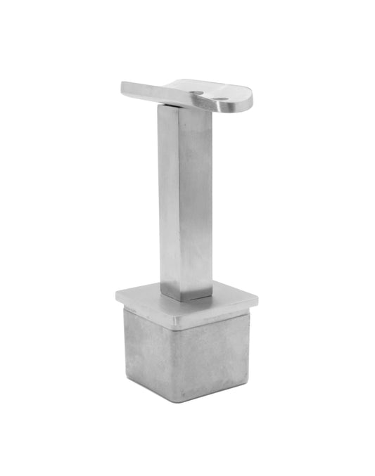 Fixed Square Stem Post Handrail Bracket Stainless Steel for 1-1/2" Post Fitting (P0150-FIX-TOP-SQUARE) - SHEMONICO