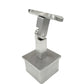 Adjustable Square Stem Post Handrail Brackt Stainless Steel for 2" Post Fitting (P0200-ADJ-TOP-SQUARE) - SHEMONICO