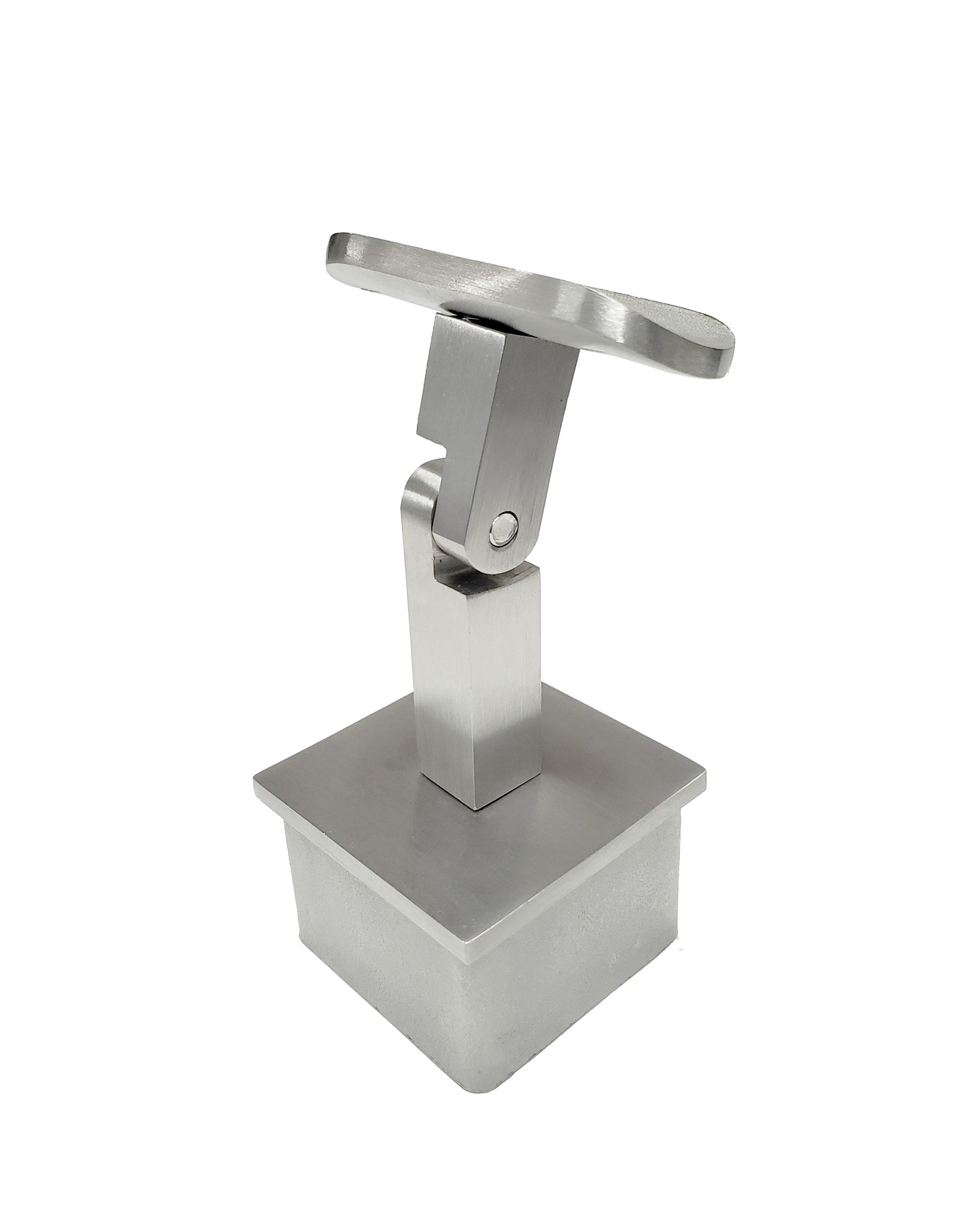 Adjustable Square Stem Post Handrail Brackt Stainless Steel for 2" Post Fitting (P0200-ADJ-TOP-SQUARE) - SHEMONICO