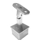 Adjustable Square Stem Post Handrail Brackt Stainless Steel for 2" Post Fitting (P0200-ADJ-TOP-SQUARE) - SHEMONICO