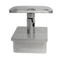 Adjustable Round Stem Post Handrail Bracket Stainless Steel for 2" Post Fitting (P0200-ADJ-TOP-ROUND) - SHEMONICO