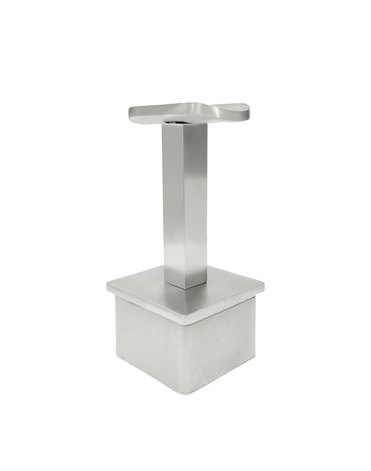 Fixed Square Stem Post Handrail Bracket Stainless Steel for 2" Post Fitting (P0200-FIX-TOP-SQUARE) - SHEMONICO