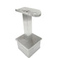 Fixed Square Stem Post Handrail Bracket Stainless Steel for 2" Post Fitting (P0200-FIX-TOP-SQUARE) - SHEMONICO