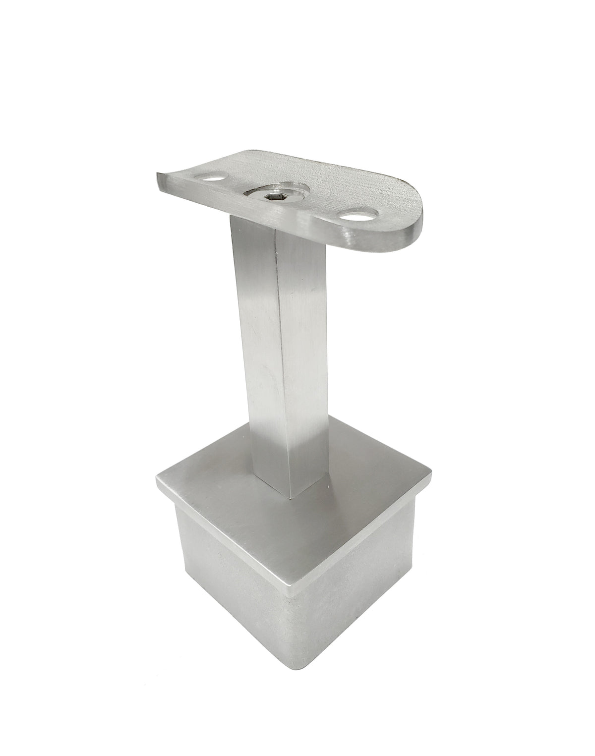 Fixed Square Stem Post Handrail Bracket Stainless Steel for 2