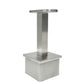 Fixed Square Stem Post Handrail Bracket Stainless Steel for 2" Post Fitting (P0200-FIX-TOP-SQUARE) - SHEMONICO