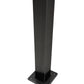 Stainless Steel Cable Railing Square Post 1.5" Wide, 42" Tall, 4" Base Plate & Cover, Black
