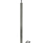 Stainless Steel Glass Railing Square Post 2" Wide, 42" Tall, 4" Base Plate & Cover - SHEMONICO