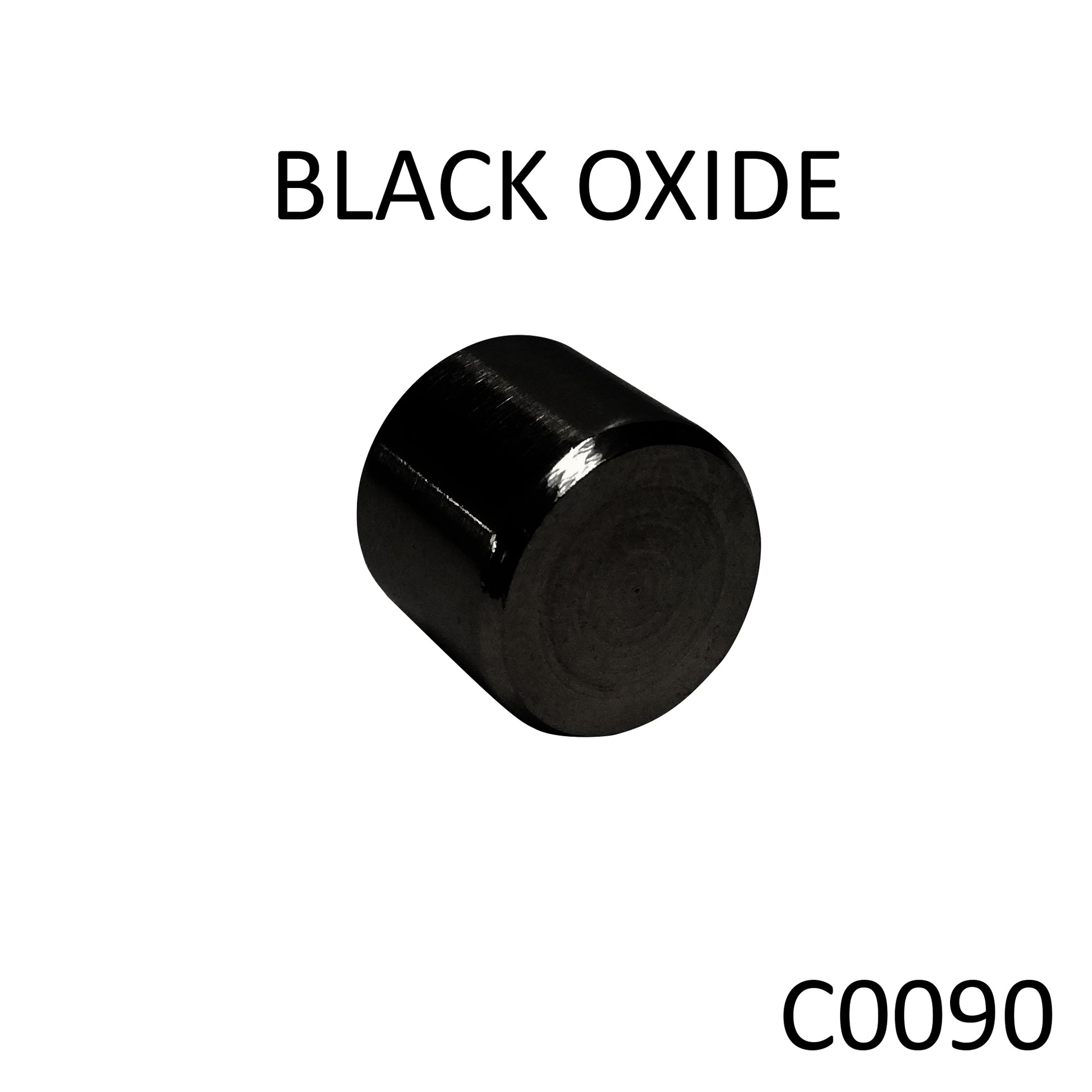 Black Oxide Round End Cap for Jam Nut (C0090-BO) - SHEMONICO