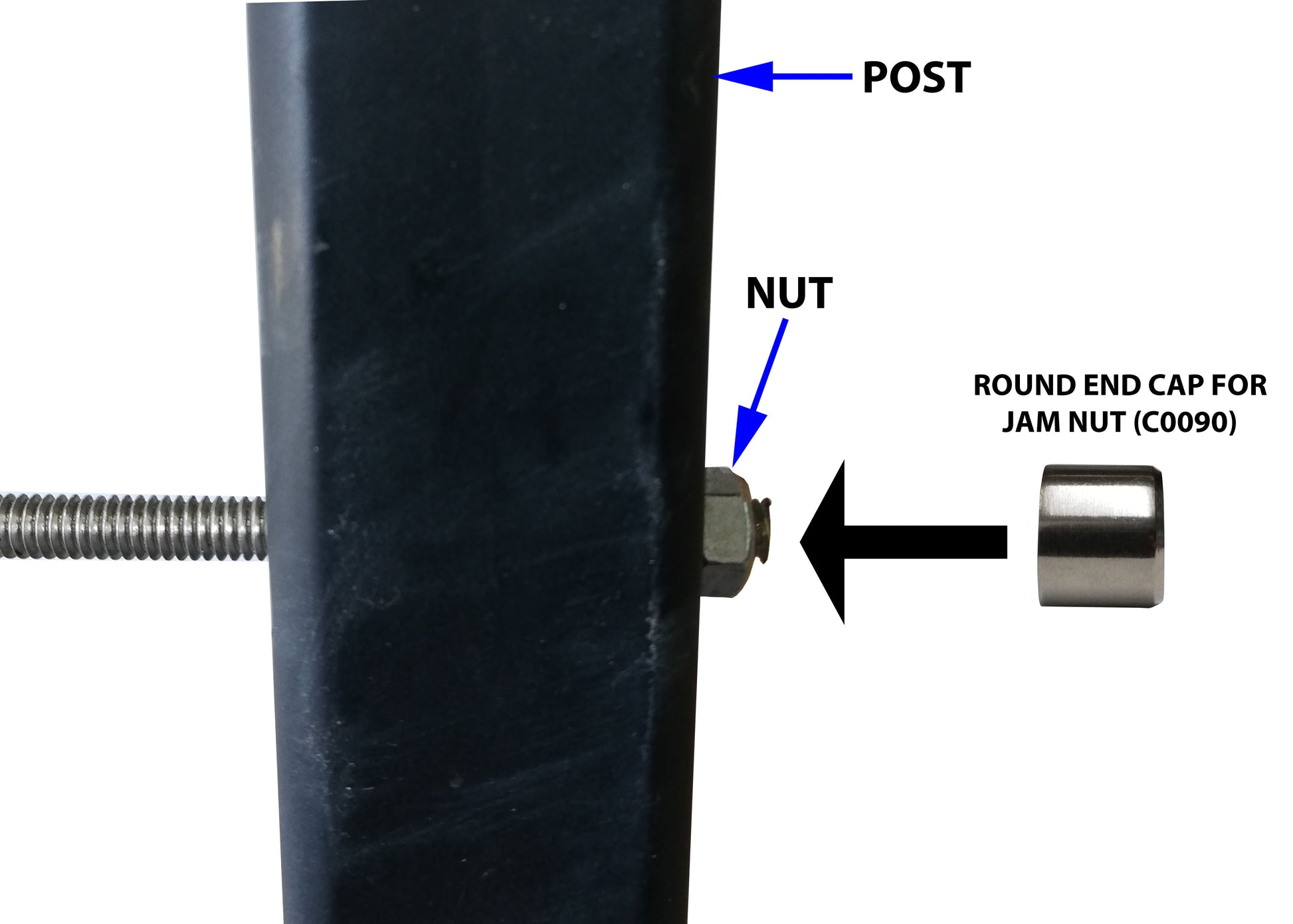 Round End Cap for Jam Nut (C0090) - SHEMONICO