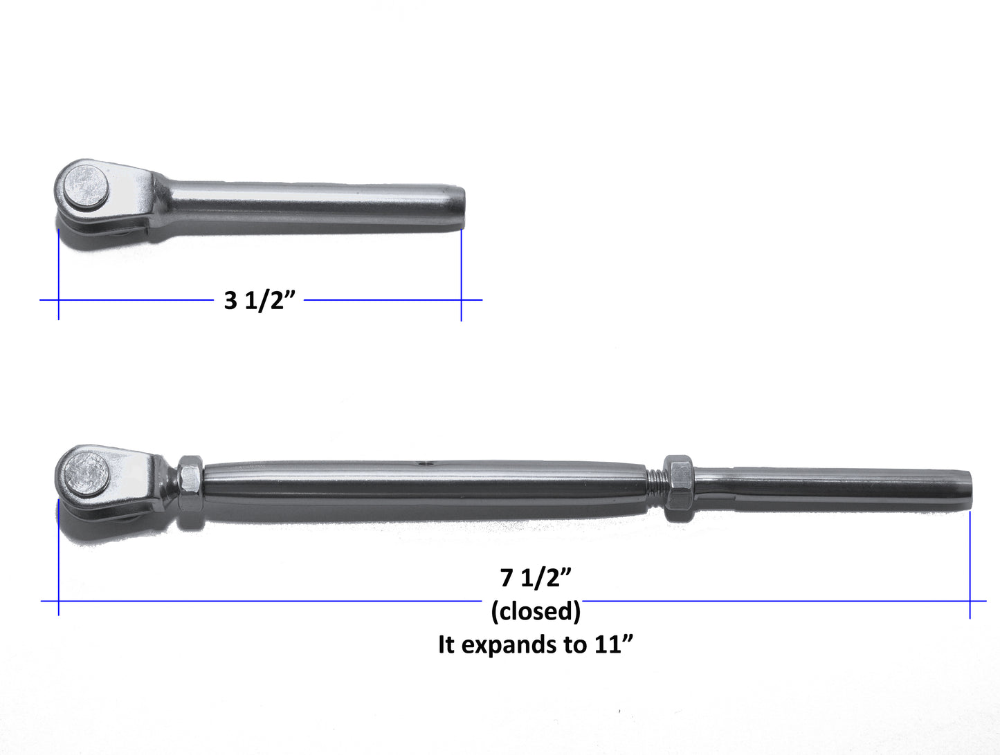 Jaw & Swage Stud Turnbuckle (C1011) - SHEMONICO