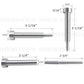 Stainless Steel Invisi Stud & Receiver (C1030) - SHEMONICO