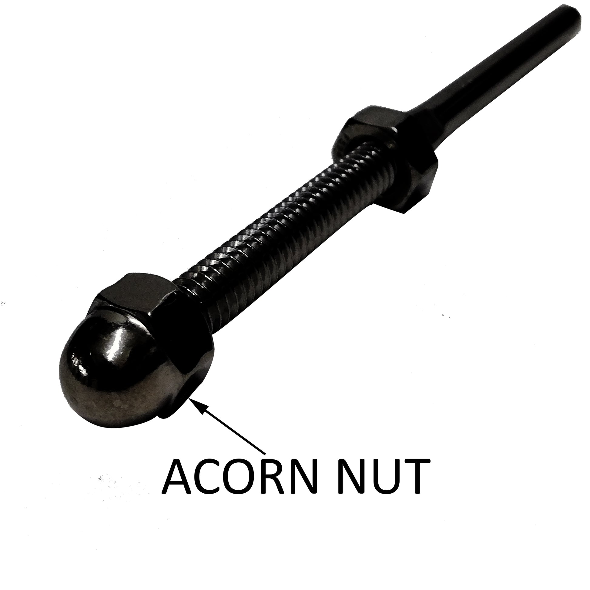 Black Oxide Dome Acorn Nut (C1044-BO) - SHEMONICO