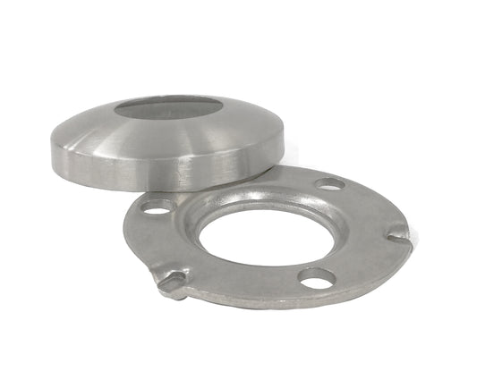 Stainless Steel 316 Grade Round Base Cover and Plate for 1-1/2" Post Fitting (C1050-150) - SHEMONICO