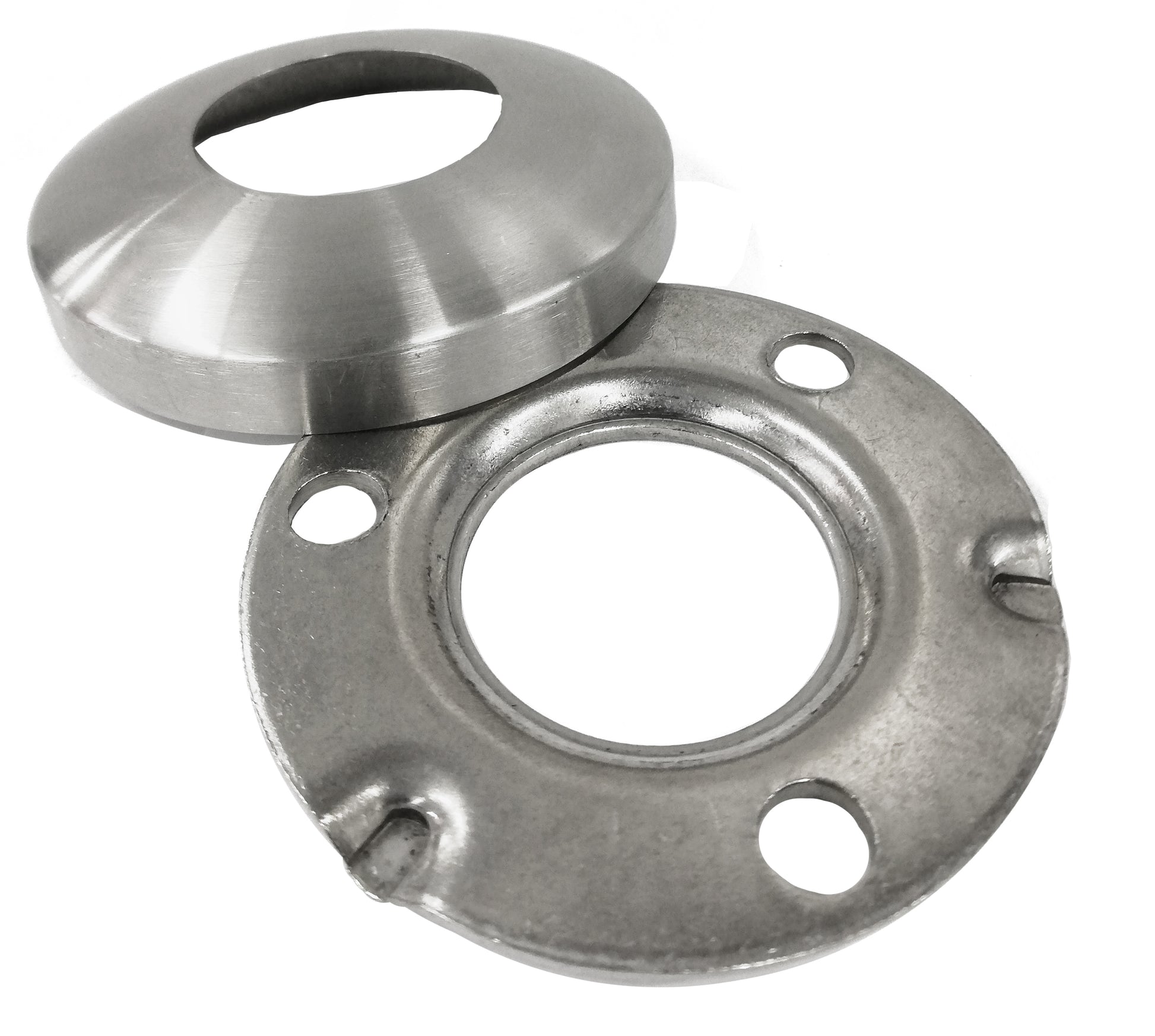 Stainless Steel 316 Grade Round Base Cover and Plate for 1-1/2" Post Fitting (C1050-150) - SHEMONICO