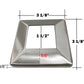 Stainless Steel 316 Grade Square Base Cover and Plate for 1-1/2" Post Fitting (C1060-150) - SHEMONICO