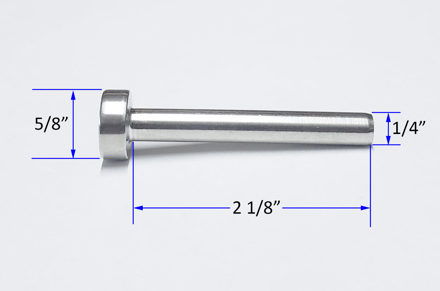 Round Hex Flat Head Swage Stud Dead End Terminal SS T316 Marine Grade (C1100) - SHEMONICO