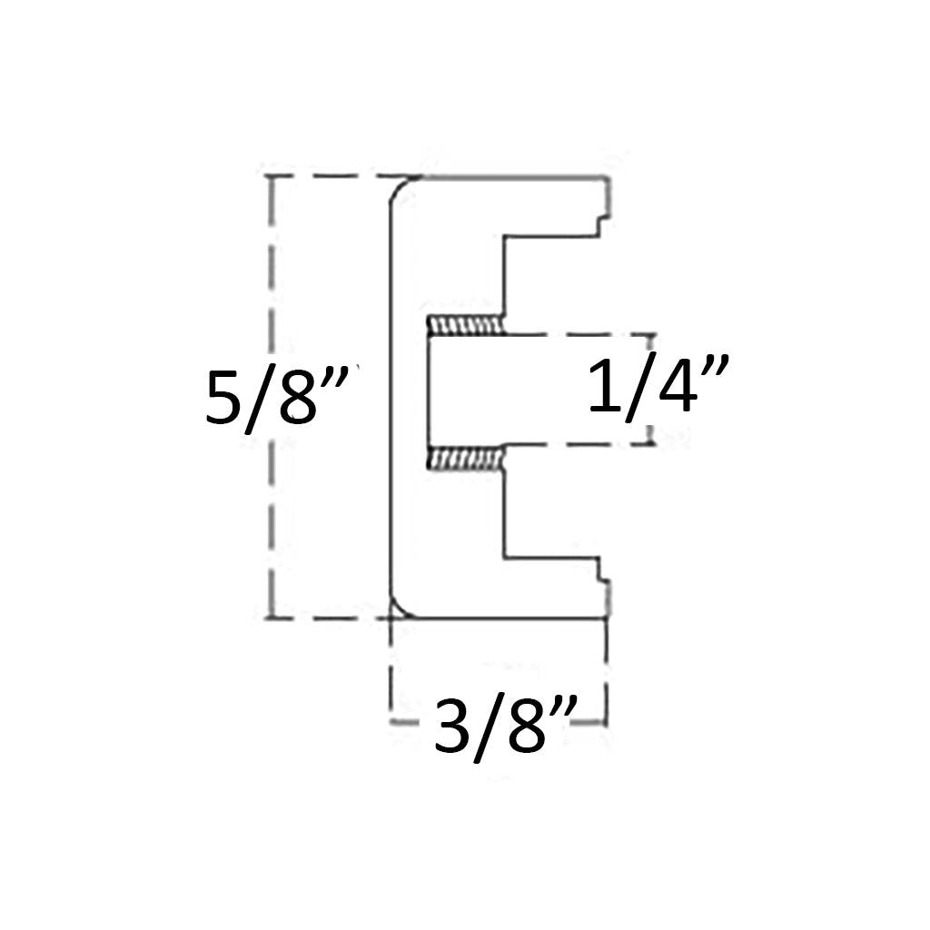 Black Oxide Round End Cap for Jam Nut (C0090-BO) - SHEMONICO