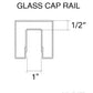 Stainless steel cap rail for glass rail 10 ft (G1015) - SHEMONICO