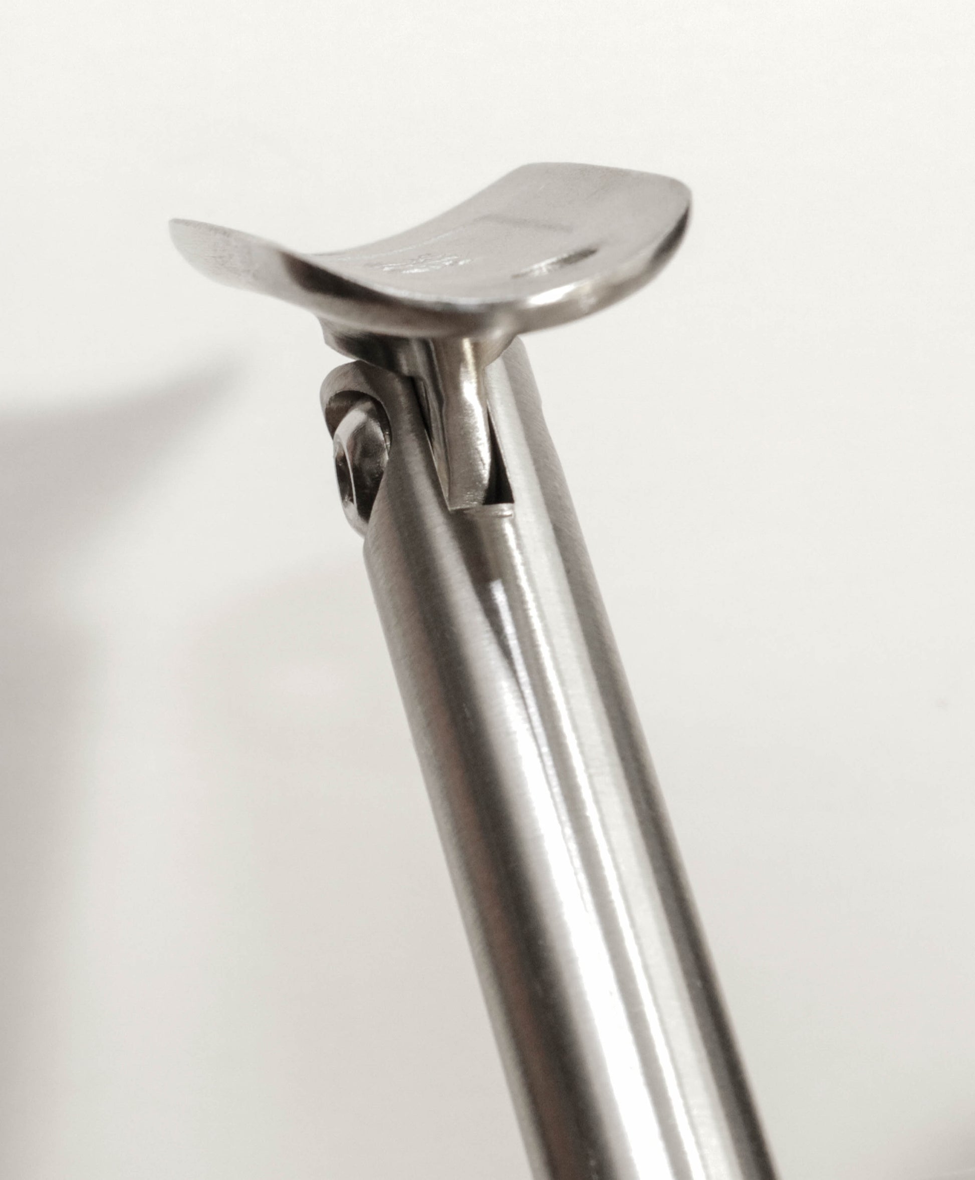 Stainless Steel Glass Mount Handrail Bracket for 1 1/2" Round or Square Tube  Satin Finish T316 Marine Grade (G1020) - SHEMONICO