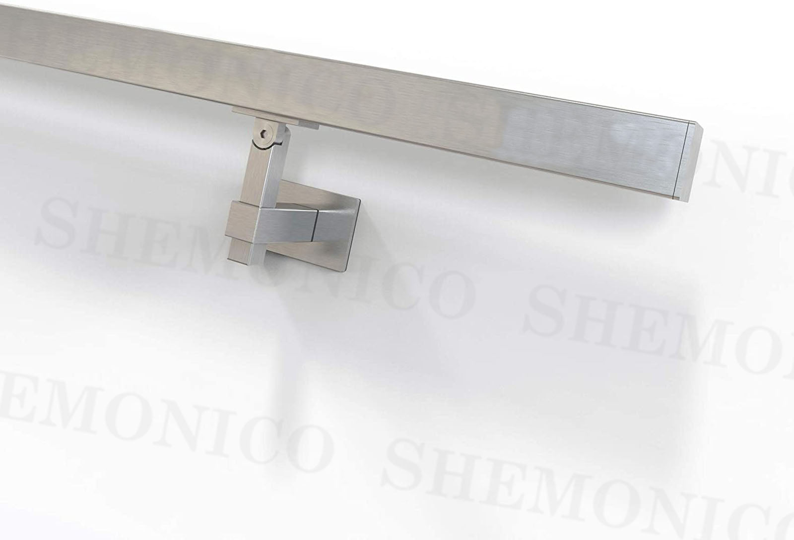 Square Adjustable Stainless Steel Handrail Wall Bracket or Flat/Curved Bottom Tube Mounting Brackets (G1020-SQR) - SHEMONICO