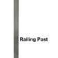 Post Square End Cap Stainless Steel 316 1-1/2" Post Fitting (G1140-150-150) - SHEMONICO