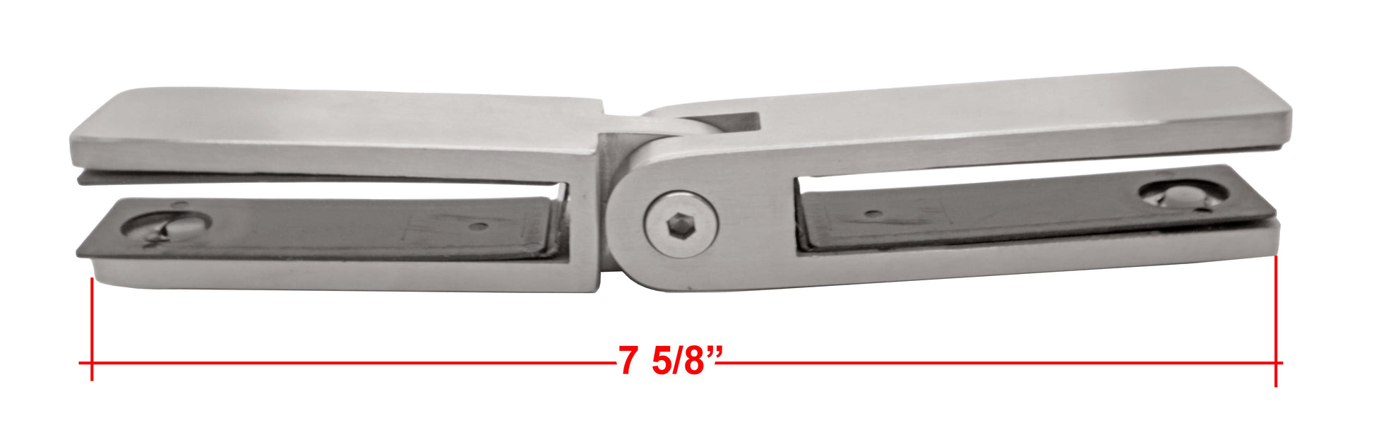 Stainless Steel 316 Adjustable 90 to 180 Degree 1/2" Glass to 1/2" Glass Clamp Railing  (G1200) - SHEMONICO