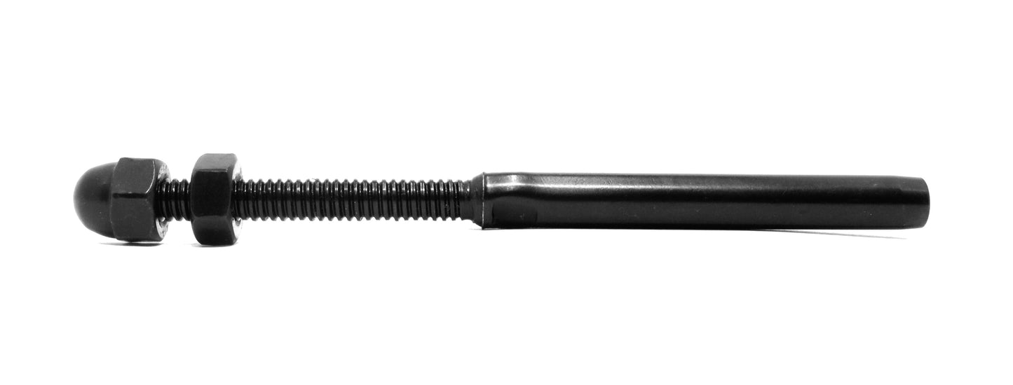 Hand Swage Tensioner Threaded Stud for 1/8" & 3/16" Cable Black Oxide (C1036-BO) - SHEMONICO
