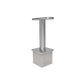 Round Stem Post Handrail Bracket Stainless Steel for 1-1/2" Post Fitting (P0100-150-FLAT-FIX-ROUND) - SHEMONICO