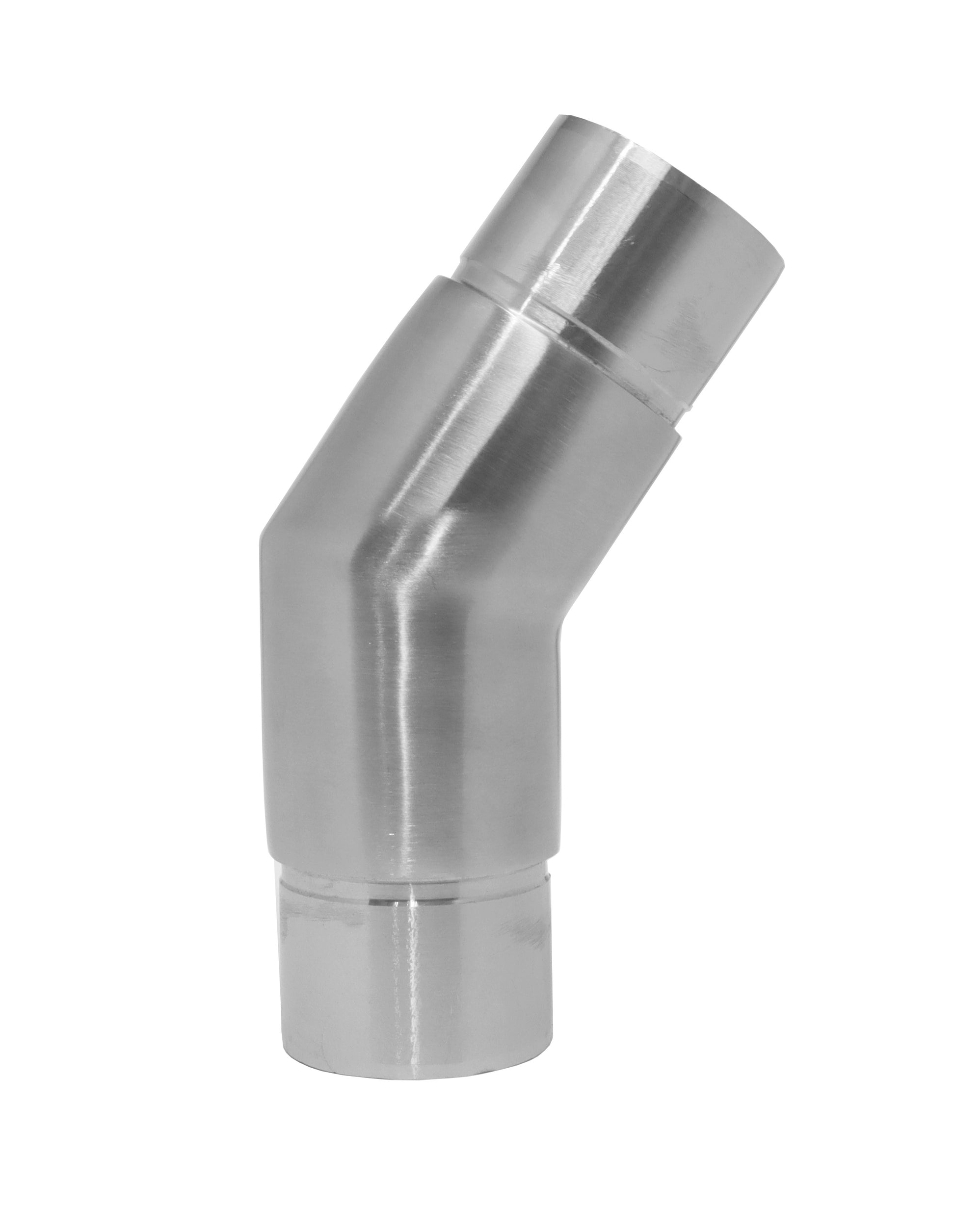 145 Degree Elbow for 1 1/2 Round Handrail Tube Stainless Steel 316 (P0300-150) - SHEMONICO