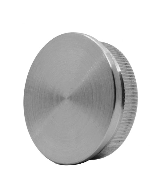 Stainless Steel Round End Cap Cover for 1 1/2" OD Round Tube on Cable Railing Deck Posts & Top Rail (P0330-150) - SHEMONICO