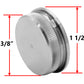 Stainless Steel Round End Cap Cover for 1 1/2" OD Round Tube on Cable Railing Deck Posts & Top Rail (P0330-150) - SHEMONICO