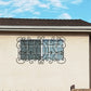 Decorative Ornamental Panel Fence 60" x 31" Wrought Iron Metal Outdoor (70039) - SHEMONICO
