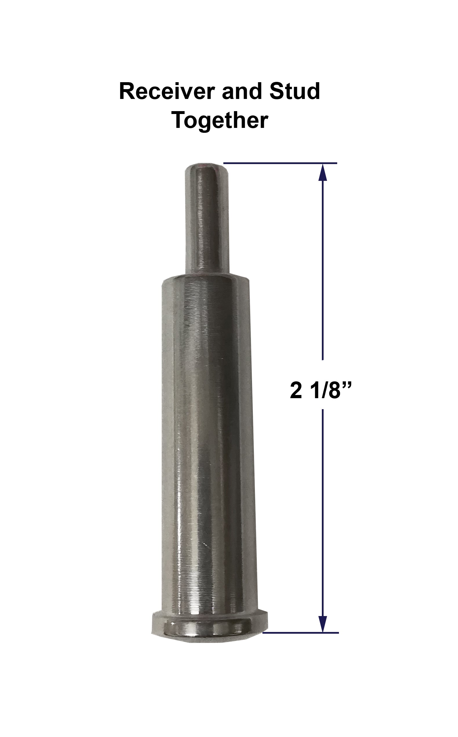 Mini Invisible Stud & Receiver Streamline Grade T316 (C1120) - SHEMONICO