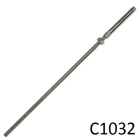 Stainless Cable Railing Extra Long Threaded Stud T316  (C1032) - SHEMONICO