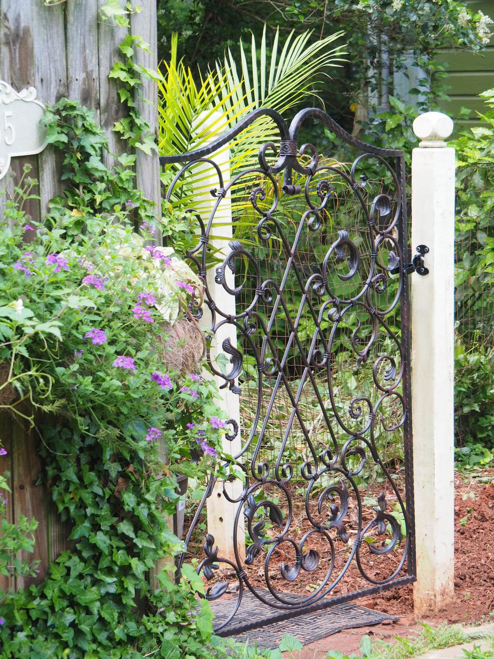 Decorative Ornamental Panel Fence 56" x 40" Wrought Iron Metal Outdoor (70038) - SHEMONICO
