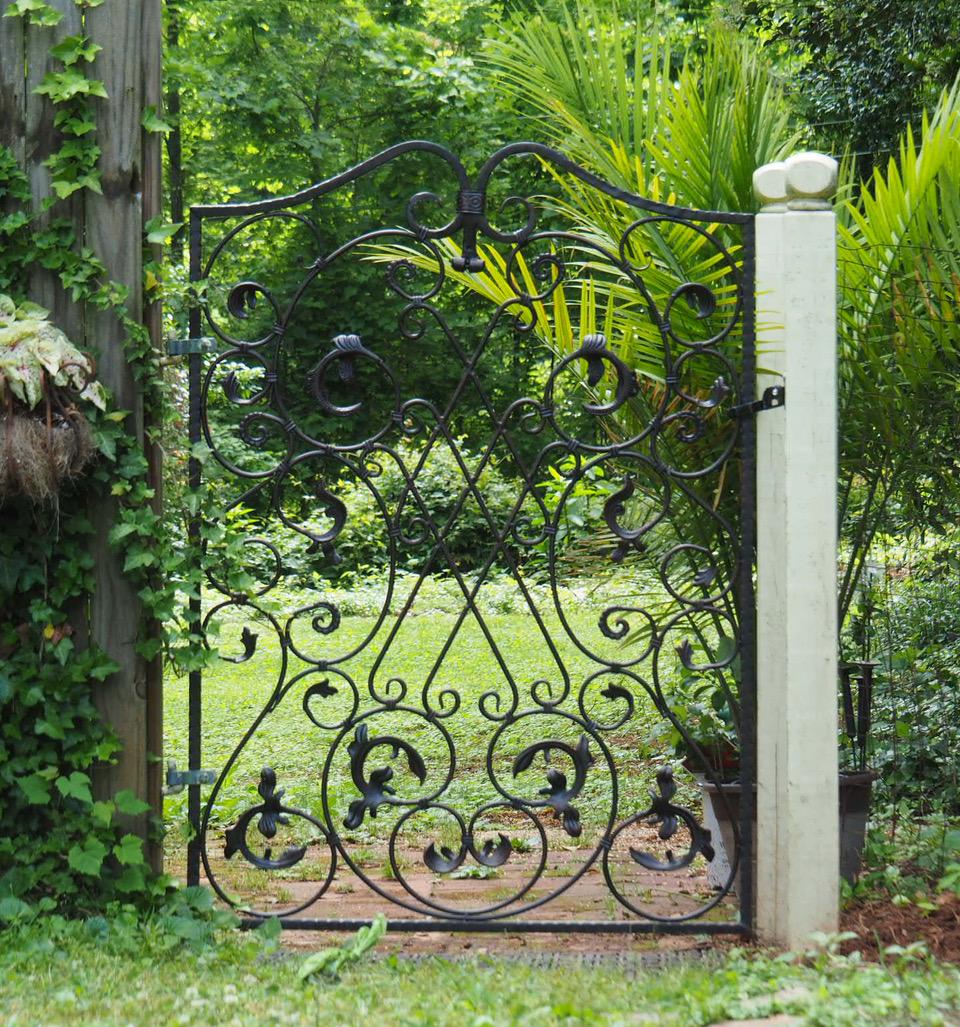 Decorative Ornamental Panel Fence 56" x 40" Wrought Iron Metal Outdoor (70038) - SHEMONICO